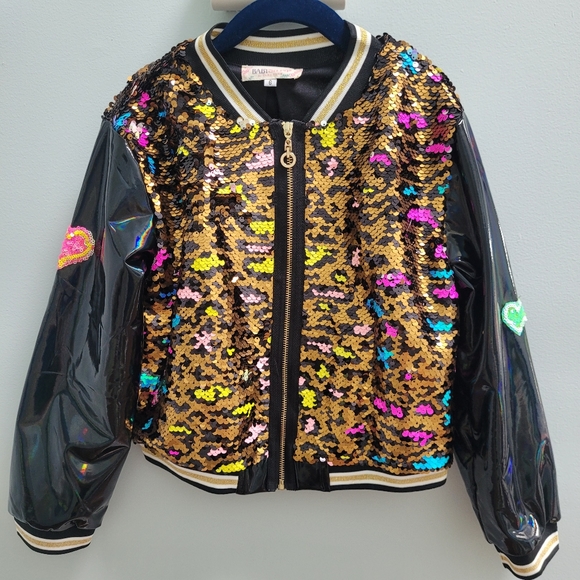 baby sara Other - Girl's Sequin Bomber Jacket